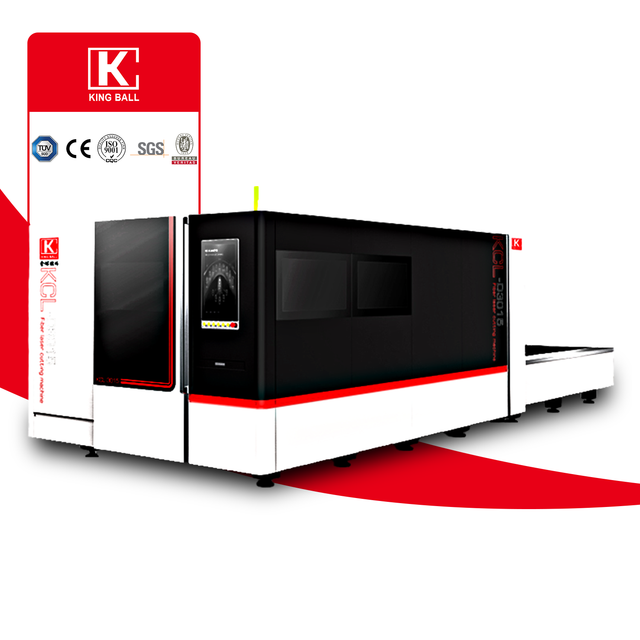Machine de découpe laser à fibre à couverture complète avec table d'échange