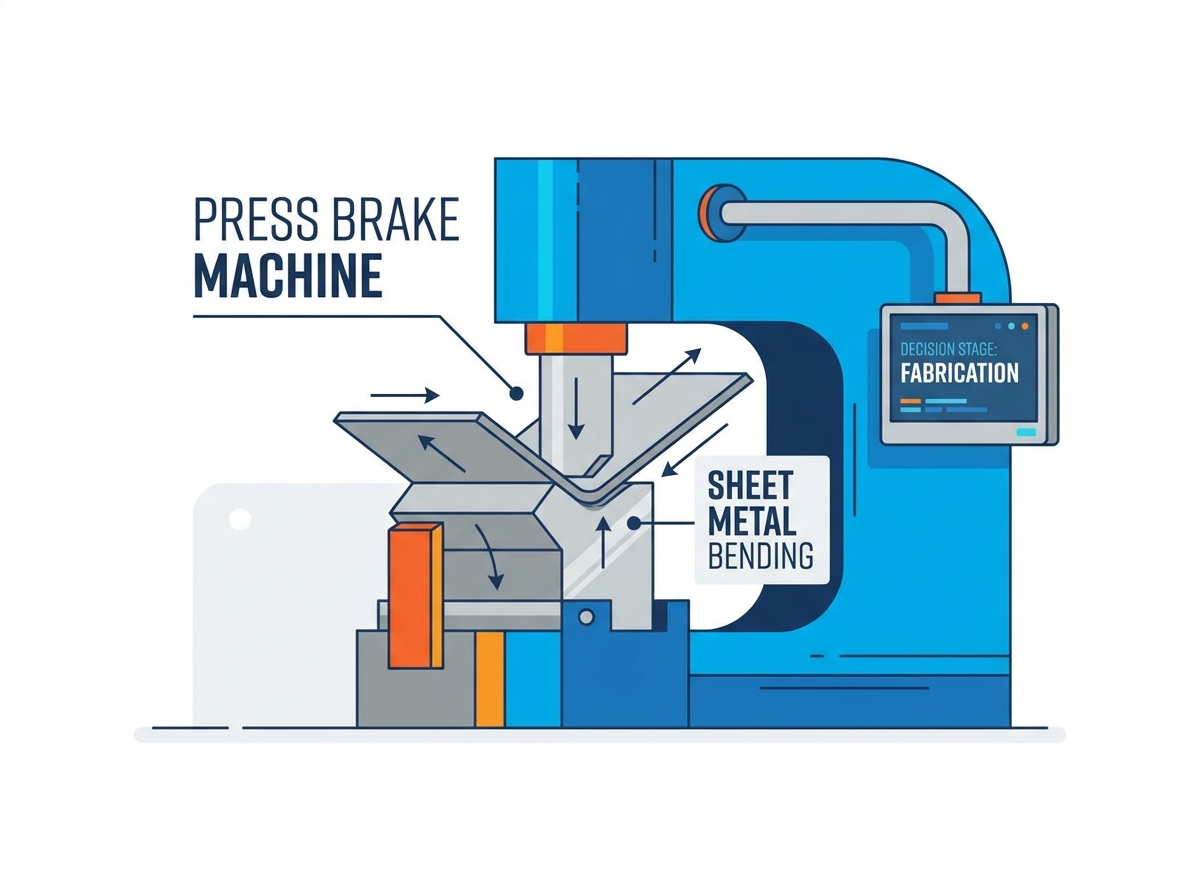 Presse plieuse moderne dans un atelier de fabrication