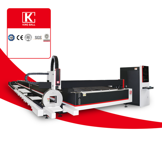 Machine de découpe de tôles et de tubes au laser à fibre avec table d'échange